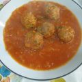 El cooksnap de Salva cuando hizo Albondigas con guisantes en salsa (Murcia).