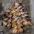 El cooksnap de Noemi cuando hizo Árbol de Navidad de hojaldre y nocilla.
