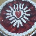 El cooksnap de Andrea Rios cuando hizo Tarta de frutilla.