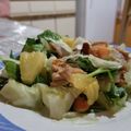 El cooksnap de Wanda Báez cuando hizo Ensalada Californiana.