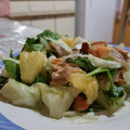 El cooksnap de Wanda Báez cuando hizo Ensalada Californiana.