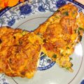 Bushra Mazhar's cooksnap of when they made Cheesy Egg Omelette.