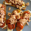 El cooksnap de Ana Pernas cuando hizo Tostas templadas con brie, tomates confitados y melva.