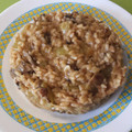 El cooksnap de musicansio cuando hizo Risotto de puerro, champiñón y calabacín.