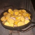 El cooksnap de Gabriel Andrada cuando hizo Riñoncitos y chinchulines a la planchetta con papas.
