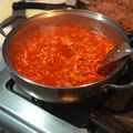 El cooksnap de Brenda Ugarte cuando hizo Tinga de pollo.