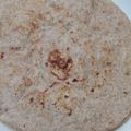 Omisha porwal का कुकस्नैप जब उन्होंने कूटू का पराठा (Kuttu ka paratha recipe in hindi) बनाया था।