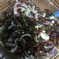 El cooksnap de Laura Chavez cuando hizo Ensalada de porotos viejos.