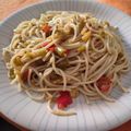 El cooksnap de Rocío Sánchez cuando hizo Pasta con verduras y soja.