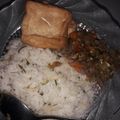 Cooksnap dari Sita Novita untuk resep Nasi Margarin daun jeruk dengan Tahu Dadu Crispy Sambel Matah