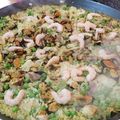 El cooksnap de Edith Fraenkel cuando hizo Paella chilena.