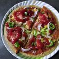 Harsha Solanki का कुकस्नैप जब उन्होंने इंस्टेंट व्हीट पिज़्ज़ा (Instant wheat pizza recipe in Hindi) बनाया था।
