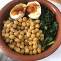 El cooksnap de Mariela S. Albornoz cuando hizo Kale con garbanzos y huevos duros.