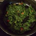 El cooksnap de Jazmín cuando hizo Espinacas con ajos y ñoras.