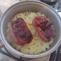 Cooksnap de Catarina Cunha Besteiro quando cozinhou Linguiça toscana recheada assada na Air Fryer.