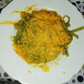 El cooksnap de Anixu cuando hizo Pasta de otoño🍂con salsa de zanahoria y gorgonzola.