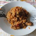 El cooksnap de Enrique Molina cuando hizo Wok de arroz frito basmati, con costillas de cordero adobadas.