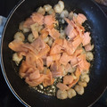 El cooksnap de Jose Carlos Gonzalez Garcia cuando hizo Pasta con langostinos y salmón ahumado.