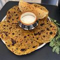 Shweta Bajaj's cooksnap of when they made Jowar and Methi Paratha.