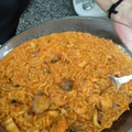El cooksnap de stegui dominlama cuando hizo Fideua de calamares, gambas y almejas ( thermomix ).