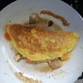El cooksnap de Alejandro cuando hizo Omelette con tomate y queso.
