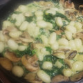 El cooksnap de Rutifrutty cuando hizo Ñoquis con espinacas y champiñones.