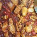 El cooksnap de Aida Cocina cuando hizo Pollo con salsa de tomate, pimiento y cebolla (cocina vasca).