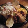 Rola Haddad 's cooksnap of when they made beef or chicken fajitas.