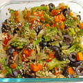 El cooksnap de Marthaluchaves cuando hizo Ensalada de brócoli con papas y semillas de sésamo y chía.