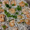 El cooksnap de Tona cuando hizo Gulas con langostinos al ajillo.