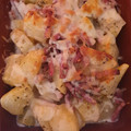 El cooksnap de Priscila cuando hizo Patatas cheddar bacon.