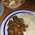 El cooksnap de Isabel Cubías cuando hizo Fajitas de carne de res.