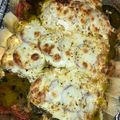 KimberlyB's cooksnap of when they made Pesto, Tomato, & Mozzarella Baked Chicken.