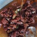 Cooksnap de Marisa Aguiar quando cozinhou Ragu rápido de linguiça com polenta mole de gorgonzola.