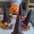 El cooksnap de Helena Ortiz cuando hizo Galletas de calabaza: arañas y gorros de bruja sorpresa.
