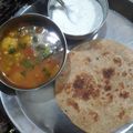 Ishika's cooksnap of when they made Aloo tamatar ki sabji.