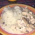 El cooksnap de Laura Orellana cuando hizo Pollo 🍗 a la crema con champiñones 🍄🍄.