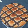 El cooksnap de Vanesa Paz cuando hizo *Coca de San Juan de Naranja, Nueces y Chocolate*.