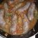 El cooksnap de Marina Celeste Rivarola cuando hizo Chorizo a la pomarola con puré.