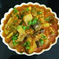 Suvarna Potdar's cooksnap of when they made पंगतीतील  वांगे बटाटा रस्सा भाजी (vange batata rassa bhaji recipe in marathi).