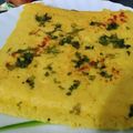 Payal Thakur's cooksnap of when they made Dhokla.