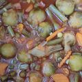 El cooksnap de Rafa cuando hizo Menestra de verduras congeladas con huevo cocido.