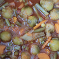 El cooksnap de Rafa cuando hizo Menestra de verduras congeladas con huevo cocido.