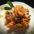 El cooksnap de Zaida TC @alquimiasfood cuando hizo Pasta con salsa de calabaza asada y piñones.