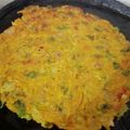 ANJANA GUPTA का कुकस्नैप जब उन्होंने आलू चीला (Aloo cheela recipe in Hindi) बनाया था।