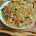 Dolly Goyal's cooksnap of when they made Manchurian hakka noodles.