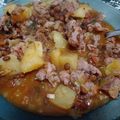 El cooksnap de Anna Bella alias Moni Argento cuando hizo Guiso de lentejas con chorizos.