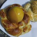 صورة من EL Död، شاركها بعد تجربة وصفة بريوش شم النسيم ♥️ المنجأونه 🥖🥐