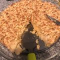 El cooksnap de Claudia Ramirez Schwerter cuando hizo Kuchen de manzana con migas.