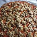 El cooksnap de Aurelia cuando hizo Pizza de coliflor y semillas.